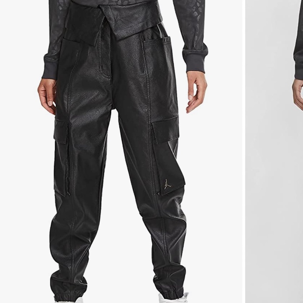 Jordan Nike women’s faux leather utility pants